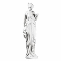 Marmor statue � Hebe 140 cm, frostsikker havefigur