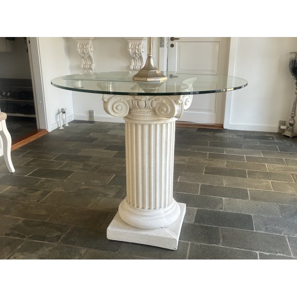 Udstillings bord med glasplade