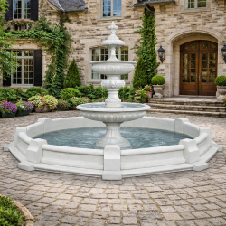 Havefont�ne i marmor � komplet s�t 13