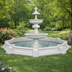 Havefont�ne i marmor � komplet s�t 13