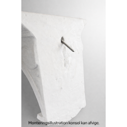 Gips konsol - med 2 Konsoller 22 cm, v�gdekoration