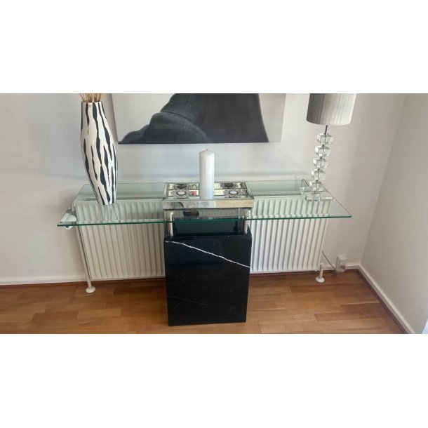 Marmor konsol bord med glasplade
