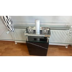 Marmor konsol bord med glasplade