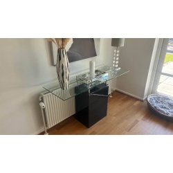 Marmor konsol bord med glasplade