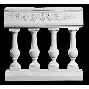 Balustrade m/blomsterkrybbe