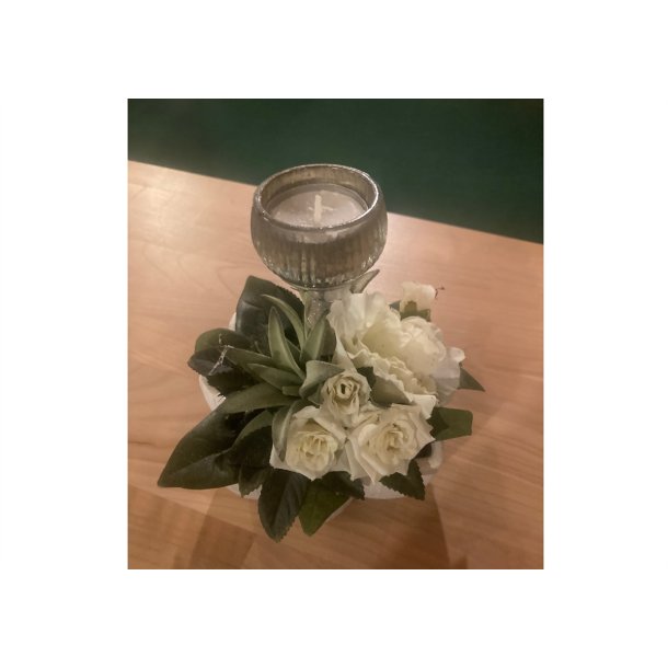 Dekoration med 1 fyrfads stage