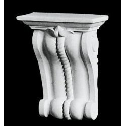 Gips konsol - 26 cm, v�gdekoration