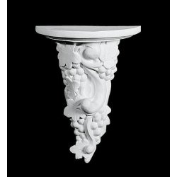 Gips konsol - 43 cm, v�gdekoration