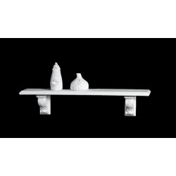 Gips konsol - med 2 Konsoller 18 cm, v�gdekoration