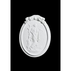 Gips Relief - 37 cm, v�gdekoration