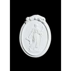 Gips Relief - 37 cm, v�gdekoration