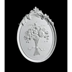  Gips Relief - Blomster 72 cm, v�gdekoration