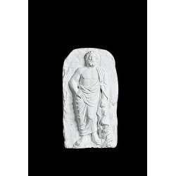  Gips Relief - Mand med slange 33 cm, v�gdekoration