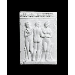  Gips Relief - Tre gratier 36 cm, v�gdekoration