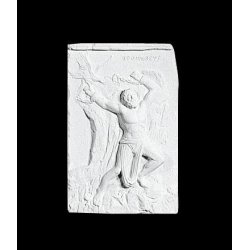  Gips Relief - Mand med l�nker 35 cm, v�gdekoration