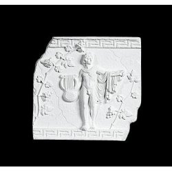  Gips Relief - Mand med Harpe 30 cm, v�gdekoration