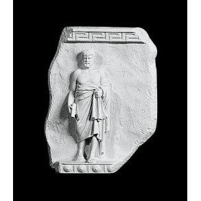 Relief Filosof med papyrus