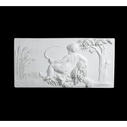  Gips Relief - 47 cm, v�gdekoration 